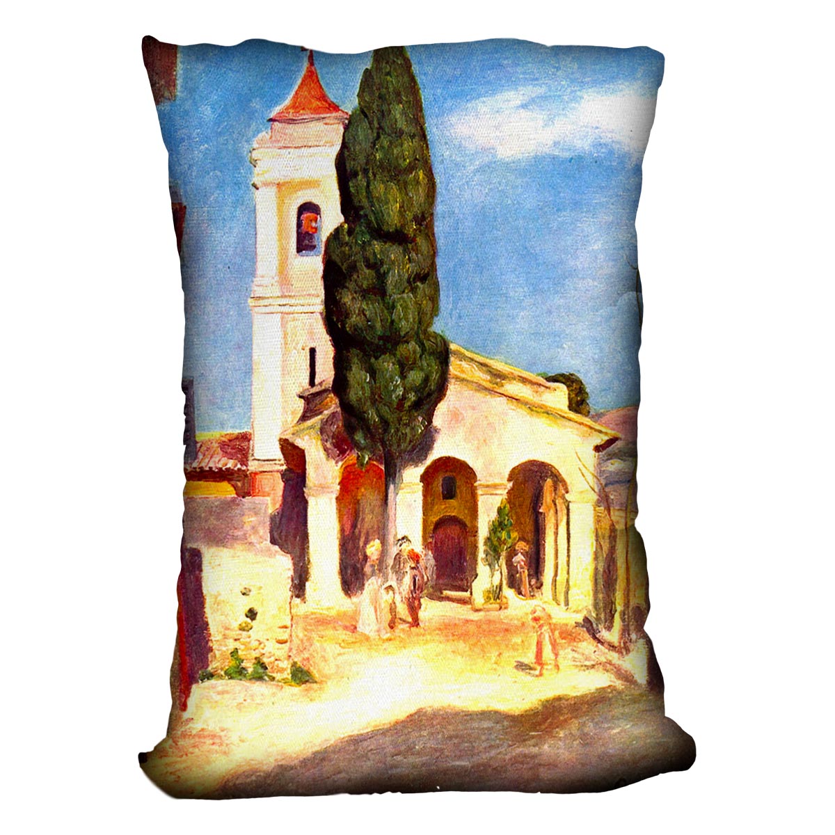 Church in Cagnes by Renoir Cushion