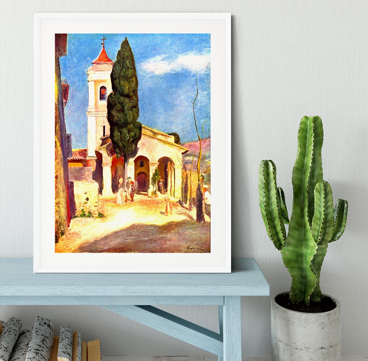 Church in Cagnes by Renoir Framed Print - Canvas Art Rocks - 5