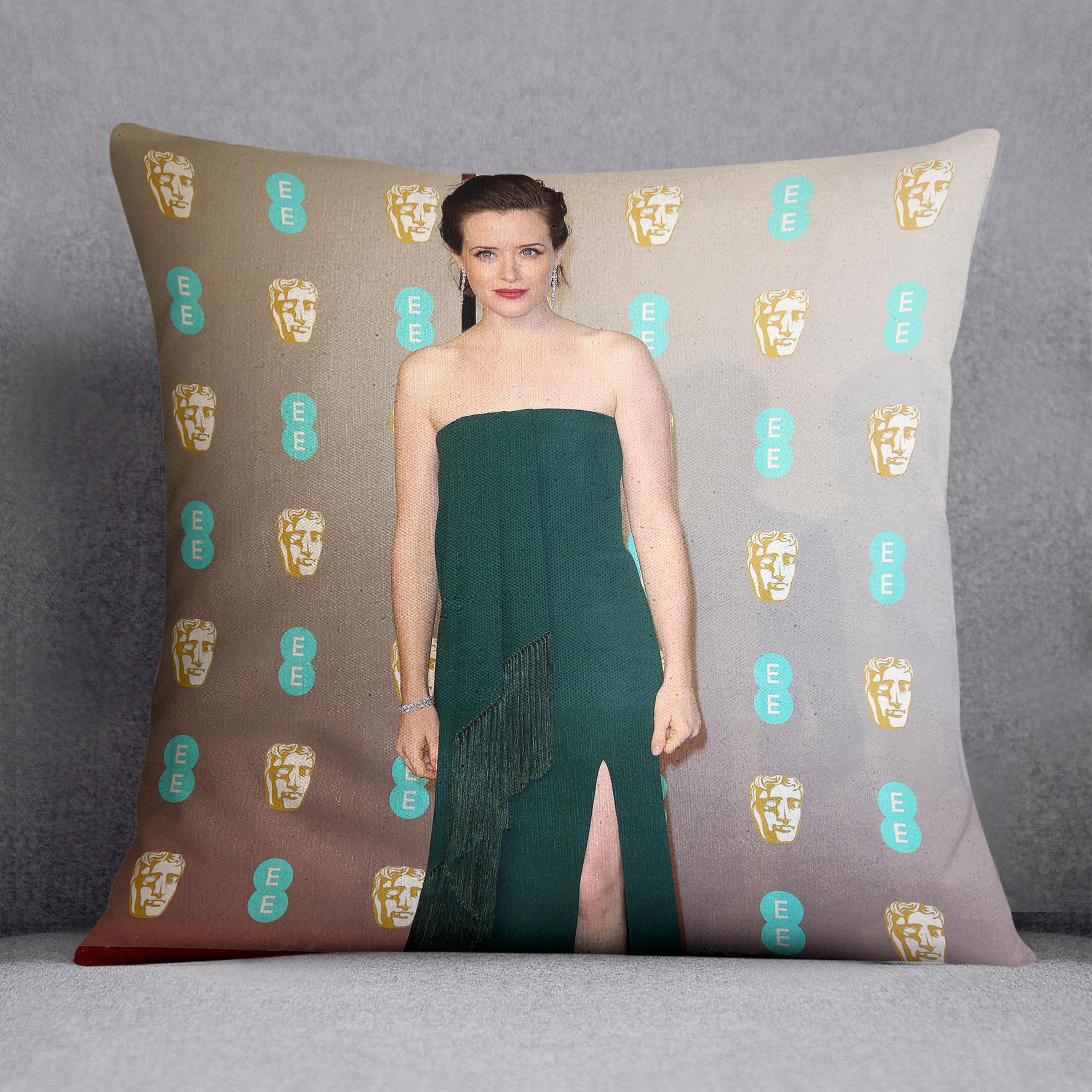 Claire Foy at the BAFTAs Cushion