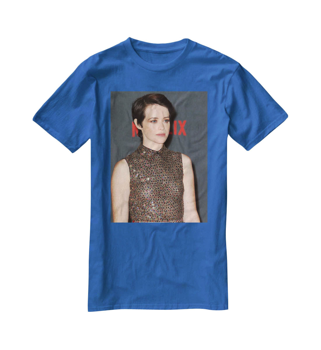 Claire Foy without a Crown T-Shirt - Canvas Art Rocks - 2