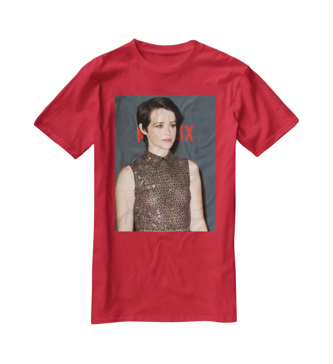 Claire Foy without a Crown T-Shirt - Canvas Art Rocks - 4