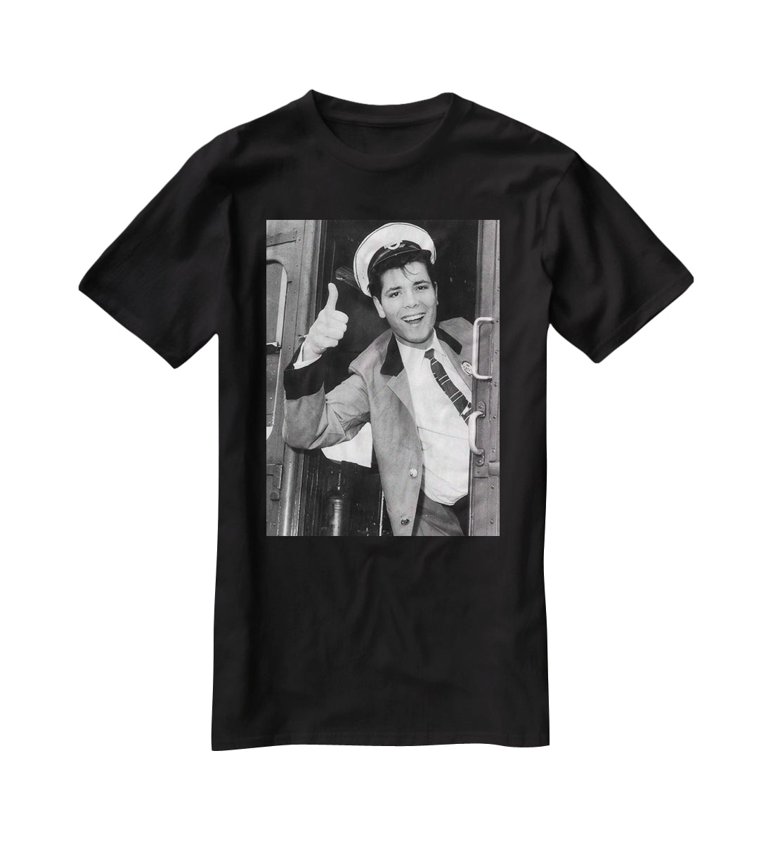 Cliff Richard on a bus T-Shirt - Canvas Art Rocks - 1