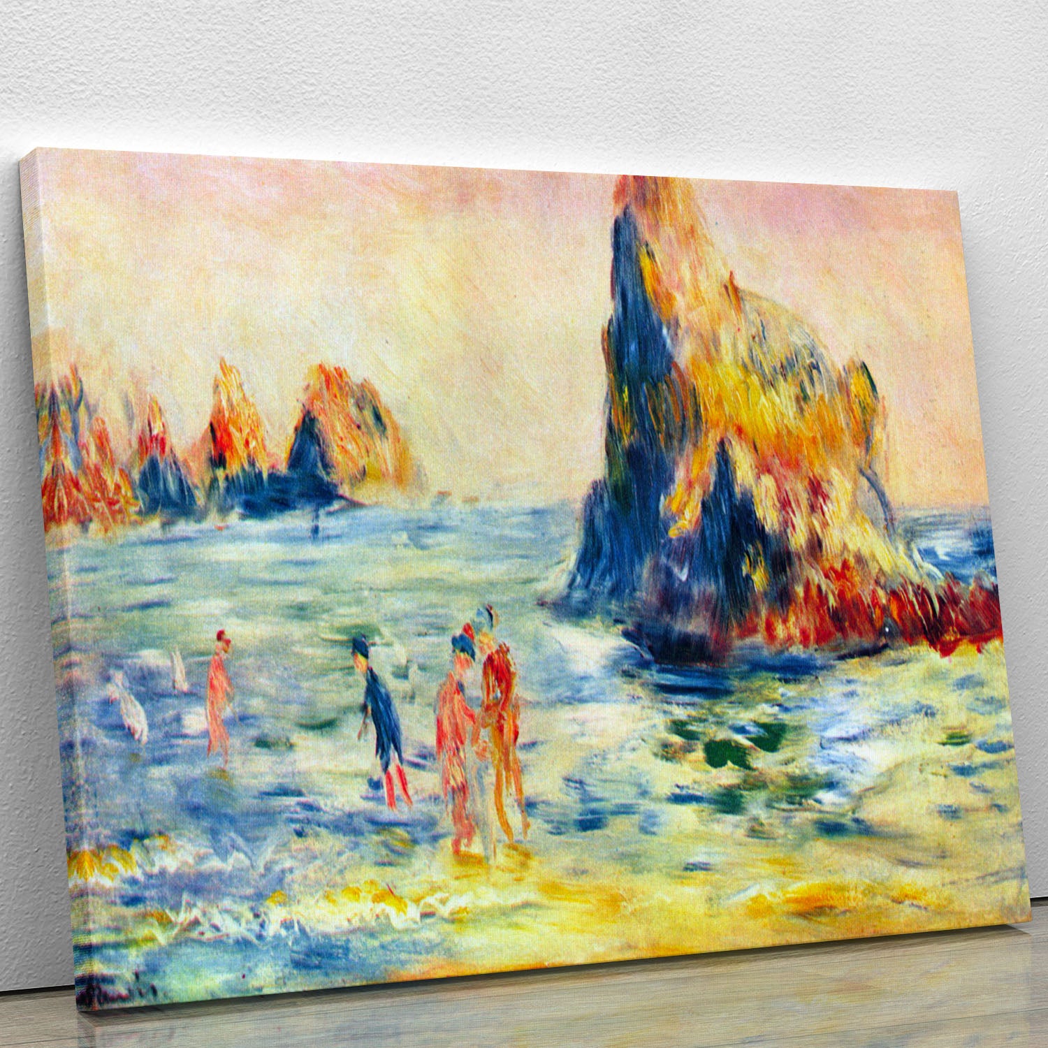 Cliffs at Guernsey by Renoir Canvas Print or Poster - Canvas Art Rocks - 1