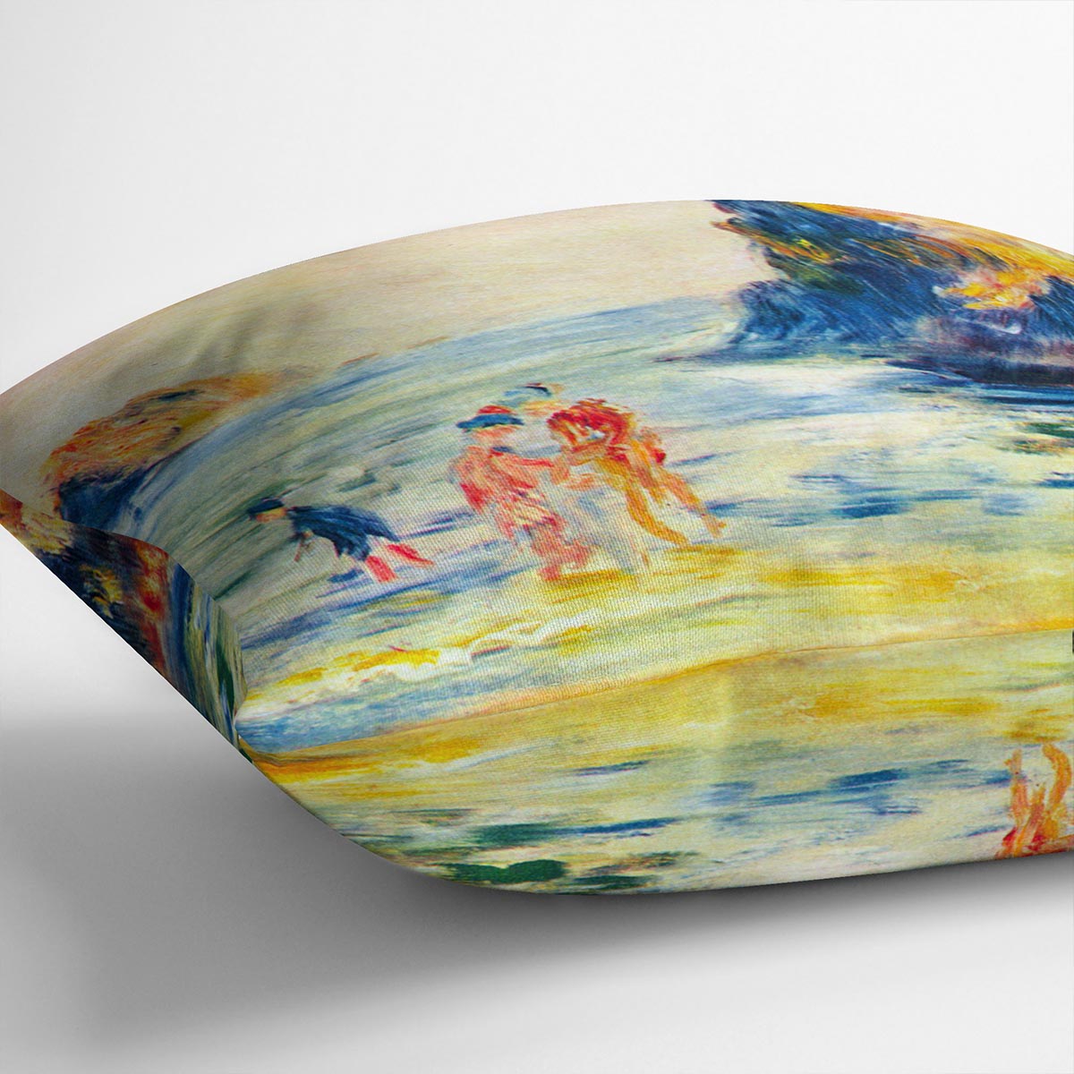Cliffs at Guernsey by Renoir Cushion