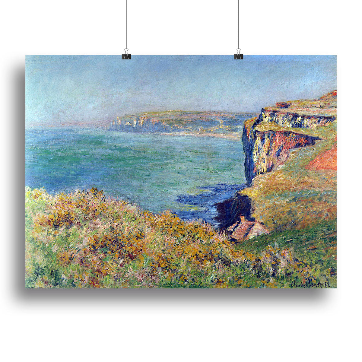 Cliffs at Varengeville by Monet Canvas Print or Poster - Canvas Art Rocks - 2