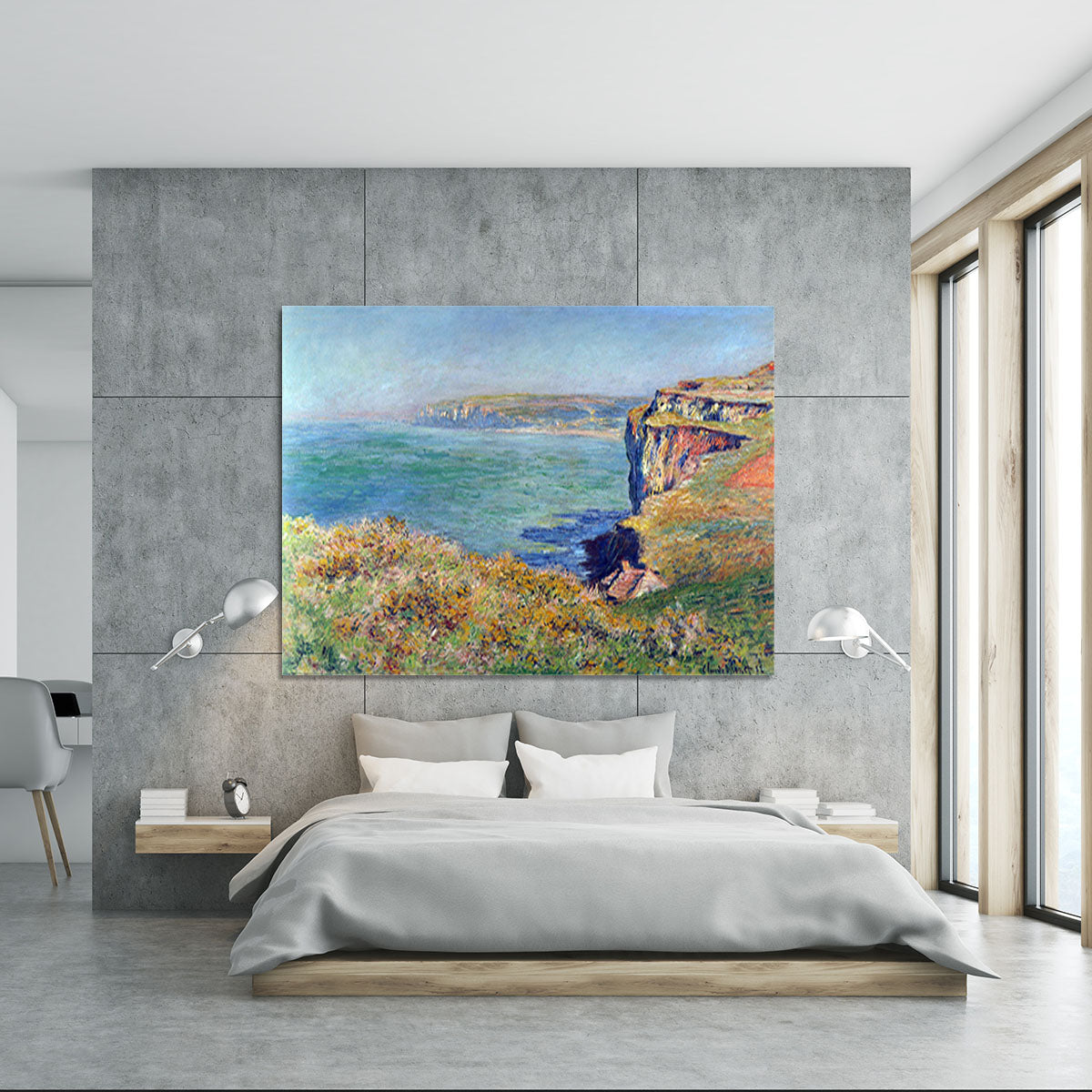Cliffs at Varengeville by Monet Canvas Print or Poster - Canvas Art Rocks - 5