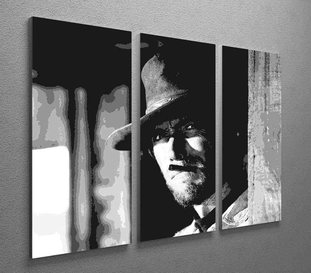 Clint Eastwood Fistful of Dollars 3 Split Panel Canvas Print - Canvas Art Rocks