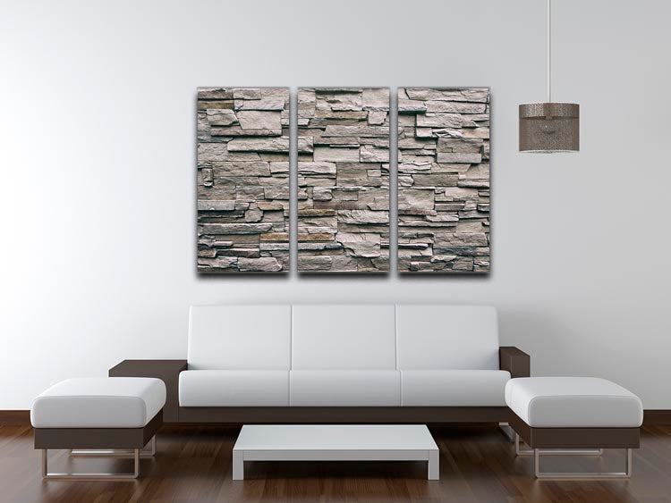Close up of modern style design 3 Split Panel Canvas Print - Canvas Art Rocks - 3