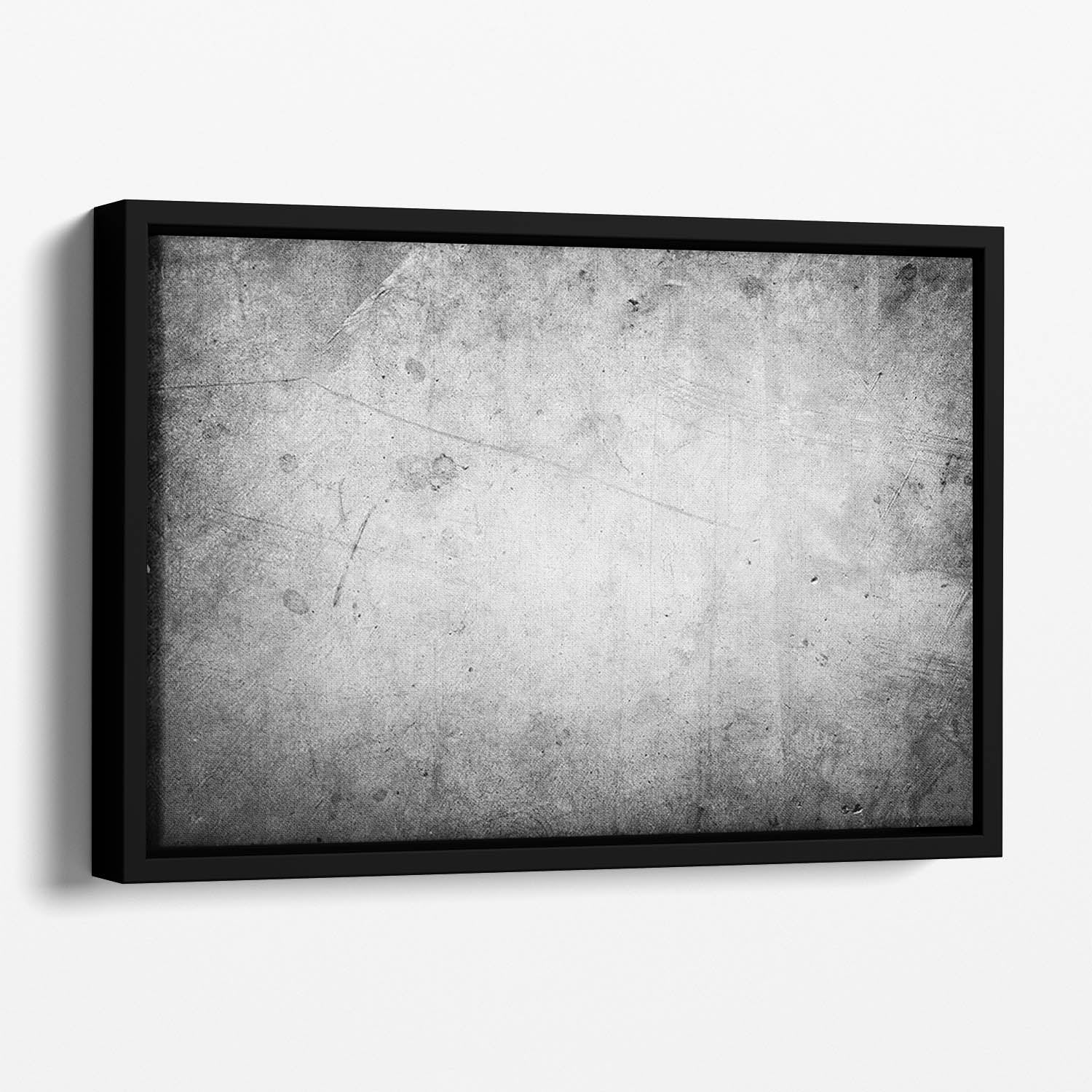 Closeup of textured grey wall Floating Framed Canvas