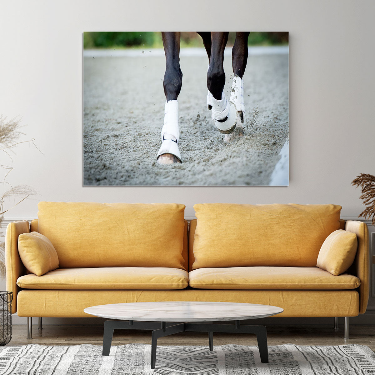 Closeup of the hooves from a horse Canvas Print or Poster - Canvas Art Rocks - 4