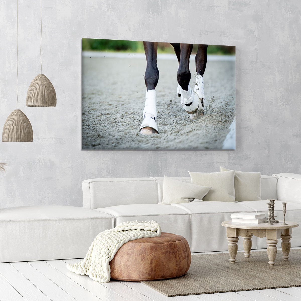 Closeup of the hooves from a horse Canvas Print or Poster - Canvas Art Rocks - 6