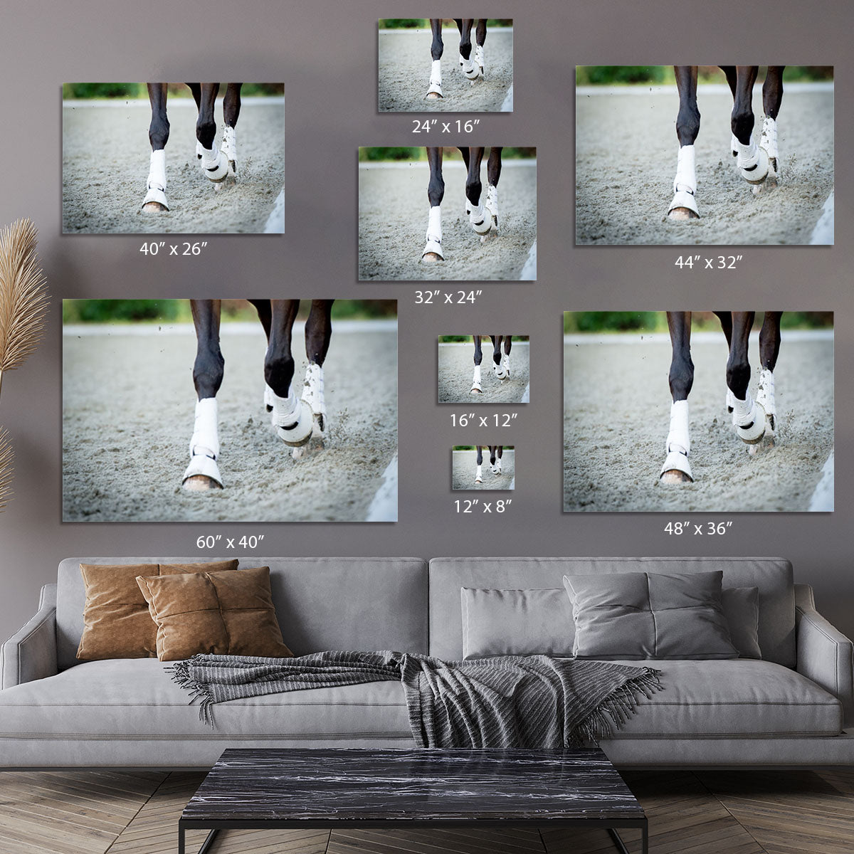 Closeup of the hooves from a horse Canvas Print or Poster - Canvas Art Rocks - 7