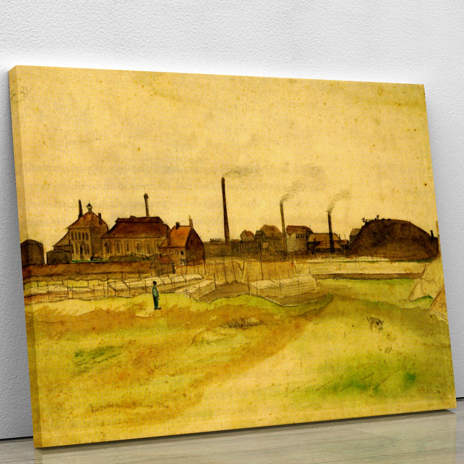 Coalmine in the Borinage by Van Gogh Canvas Print or Poster - Canvas Art Rocks - 1