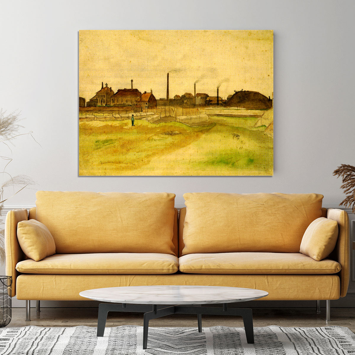 Coalmine in the Borinage by Van Gogh Canvas Print or Poster - Canvas Art Rocks - 4
