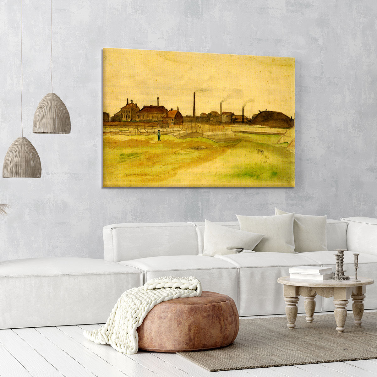 Coalmine in the Borinage by Van Gogh Canvas Print or Poster - Canvas Art Rocks - 6