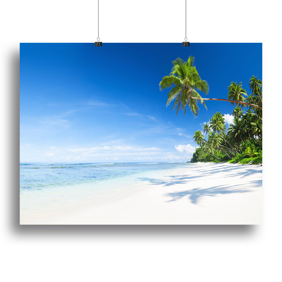 Coastline and Palm Tree Canvas Print or Poster - Canvas Art Rocks - 2