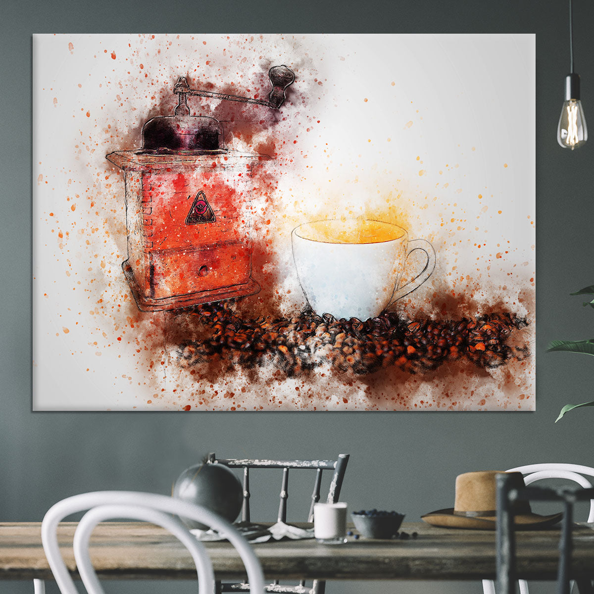 Coffee Painting Canvas Print or Poster - Canvas Art Rocks - 3