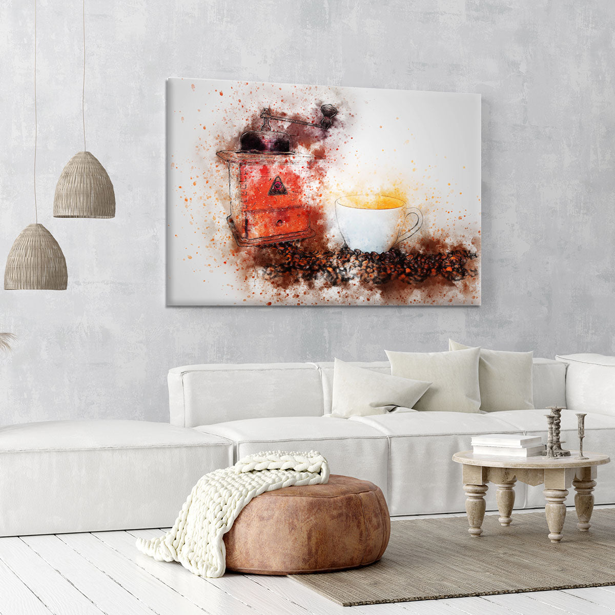 Coffee Painting Canvas Print or Poster - Canvas Art Rocks - 6