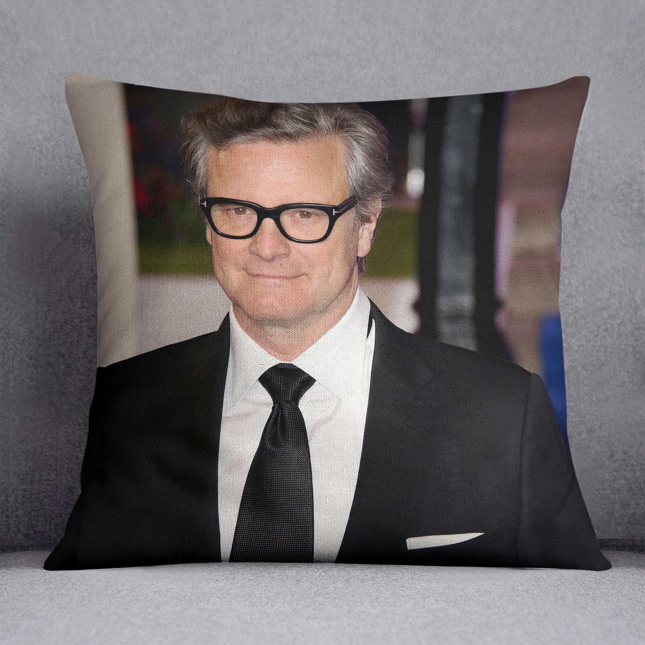Colin Firth at a premiere Cushion