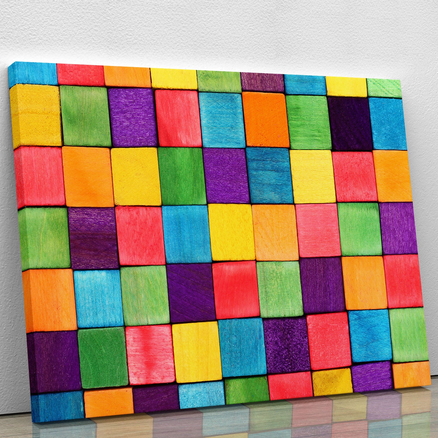 Colorful blocks Canvas Print or Poster - Canvas Art Rocks - 1