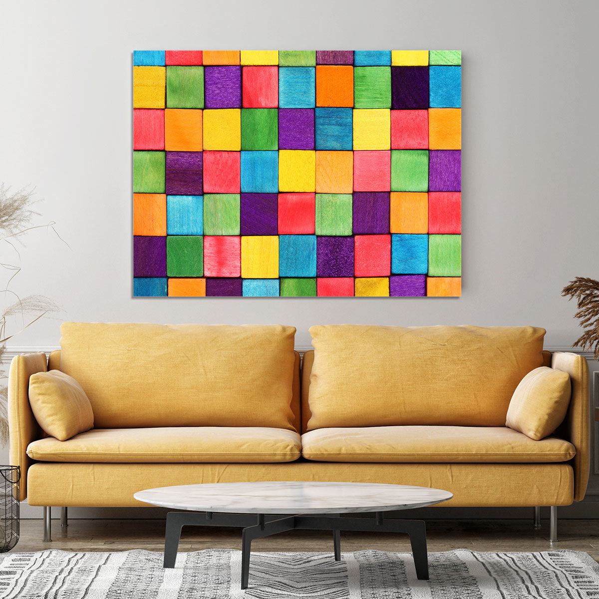 Colorful blocks Canvas Print or Poster - Canvas Art Rocks - 4