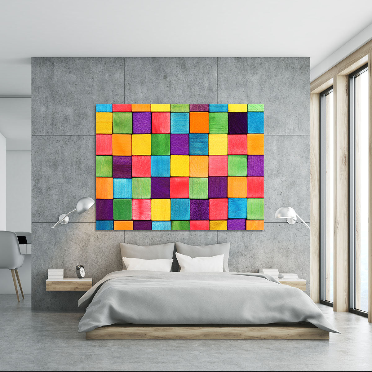 Colorful blocks Canvas Print or Poster - Canvas Art Rocks - 5