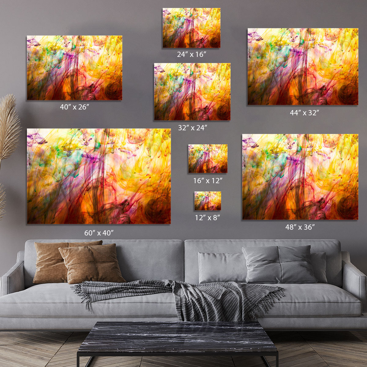 Colorful motion blur background Canvas Print or Poster - Canvas Art Rocks - 7