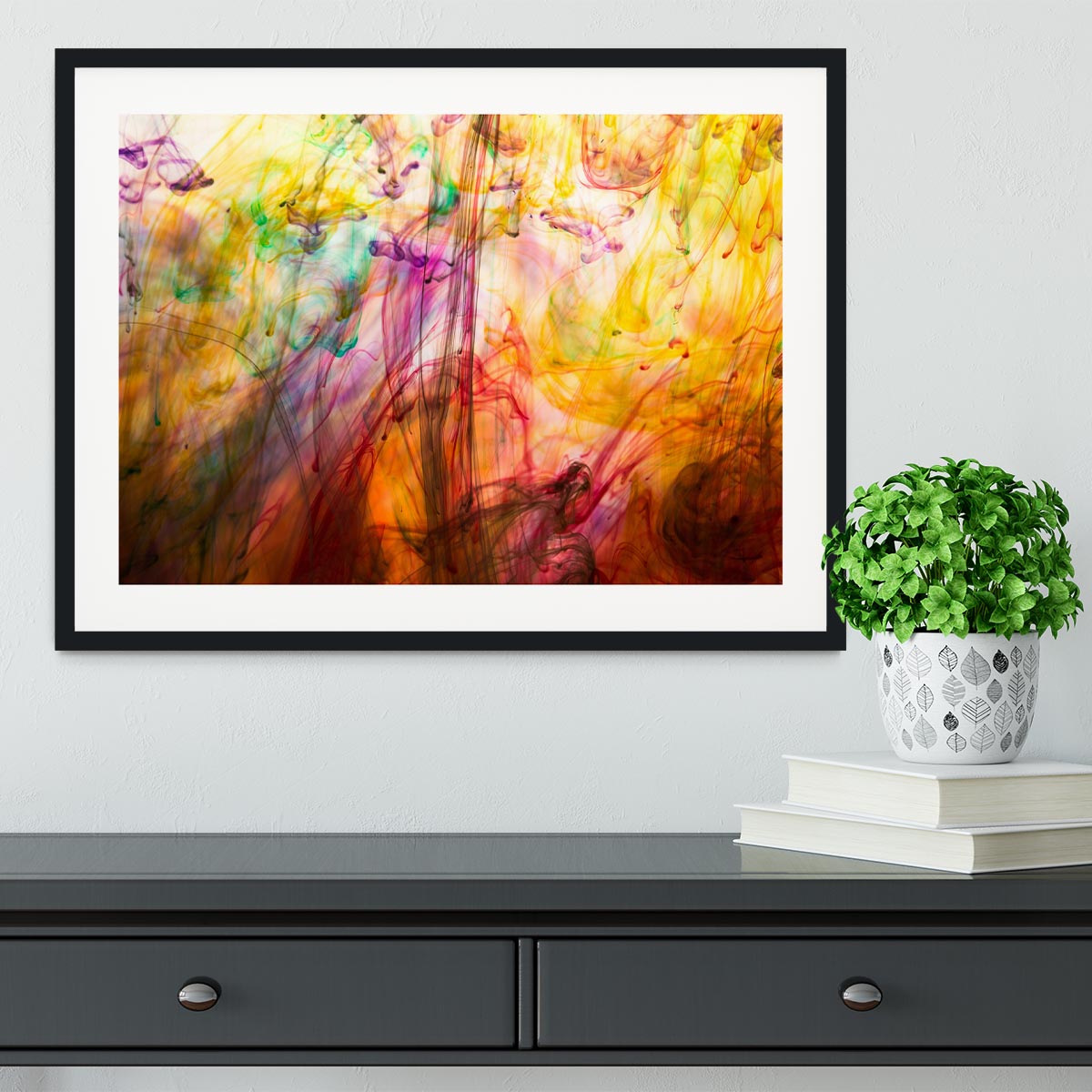 Colorful motion blur background Framed Print - Canvas Art Rocks - 1