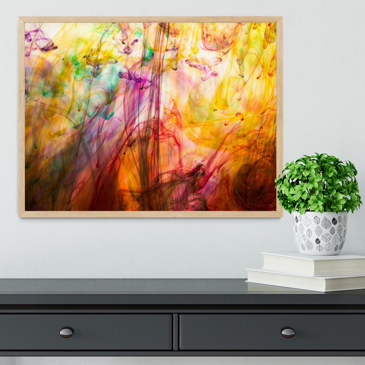 Colorful motion blur background Framed Print - Canvas Art Rocks - 4