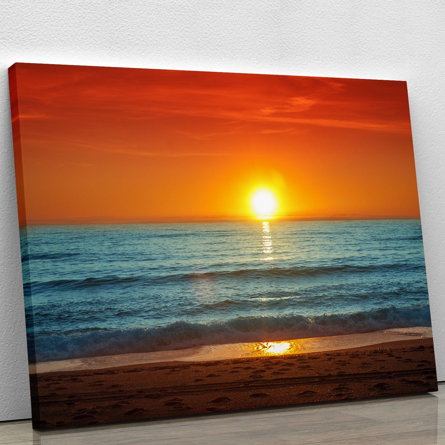 Colorful sunset over the sea Canvas Print or Poster - Canvas Art Rocks - 1