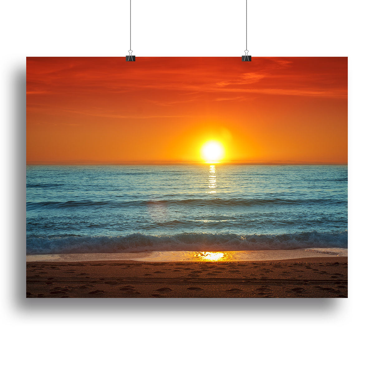 Colorful sunset over the sea Canvas Print or Poster - Canvas Art Rocks - 2