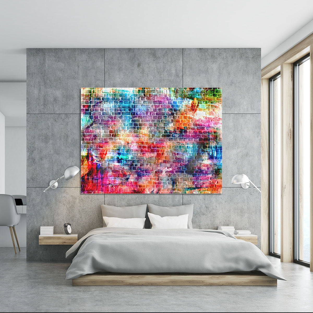 Colorful wall painting art Canvas Print or Poster - Canvas Art Rocks - 5