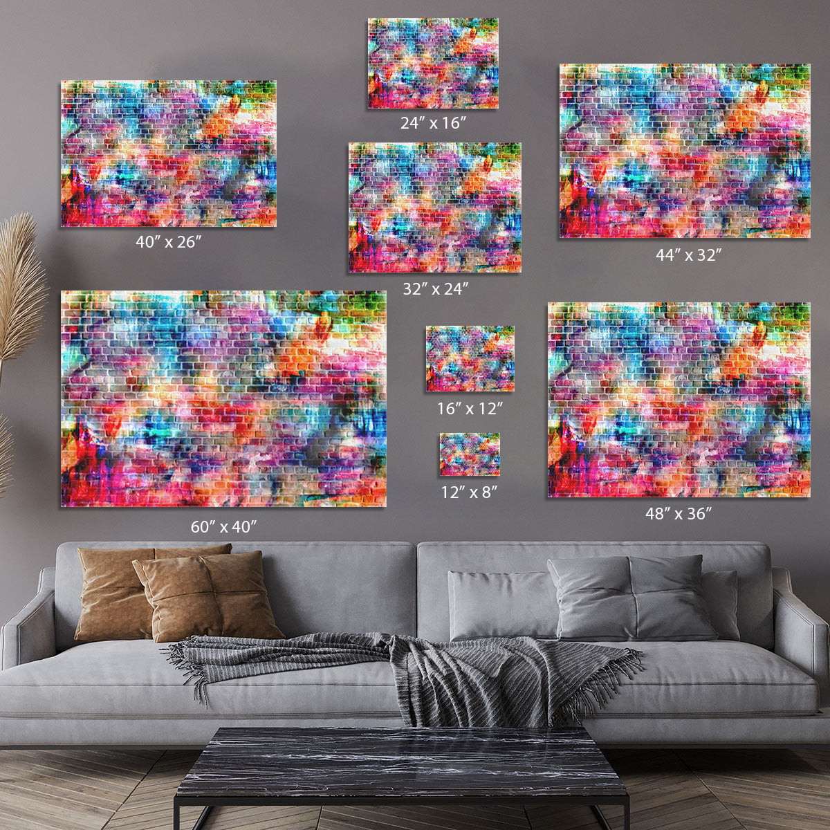 Colorful wall painting art Canvas Print or Poster - Canvas Art Rocks - 7