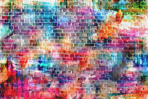 Colorful wall painting art Wall Mural Wallpaper - Canvas Art Rocks - 1