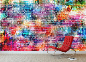 Colorful wall painting art Wall Mural Wallpaper - Canvas Art Rocks - 2