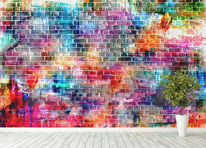 Colorful wall painting art Wall Mural Wallpaper - Canvas Art Rocks - 4