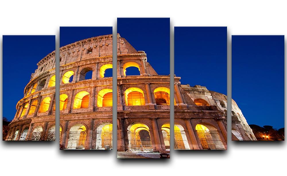 Colosseum Dome at dusk 5 Split Panel Canvas  - Canvas Art Rocks - 1