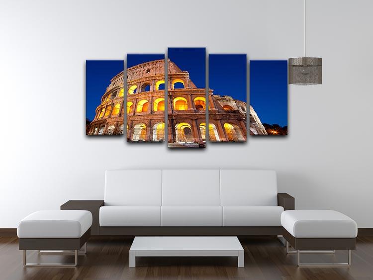 Colosseum Dome at dusk 5 Split Panel Canvas  - Canvas Art Rocks - 3