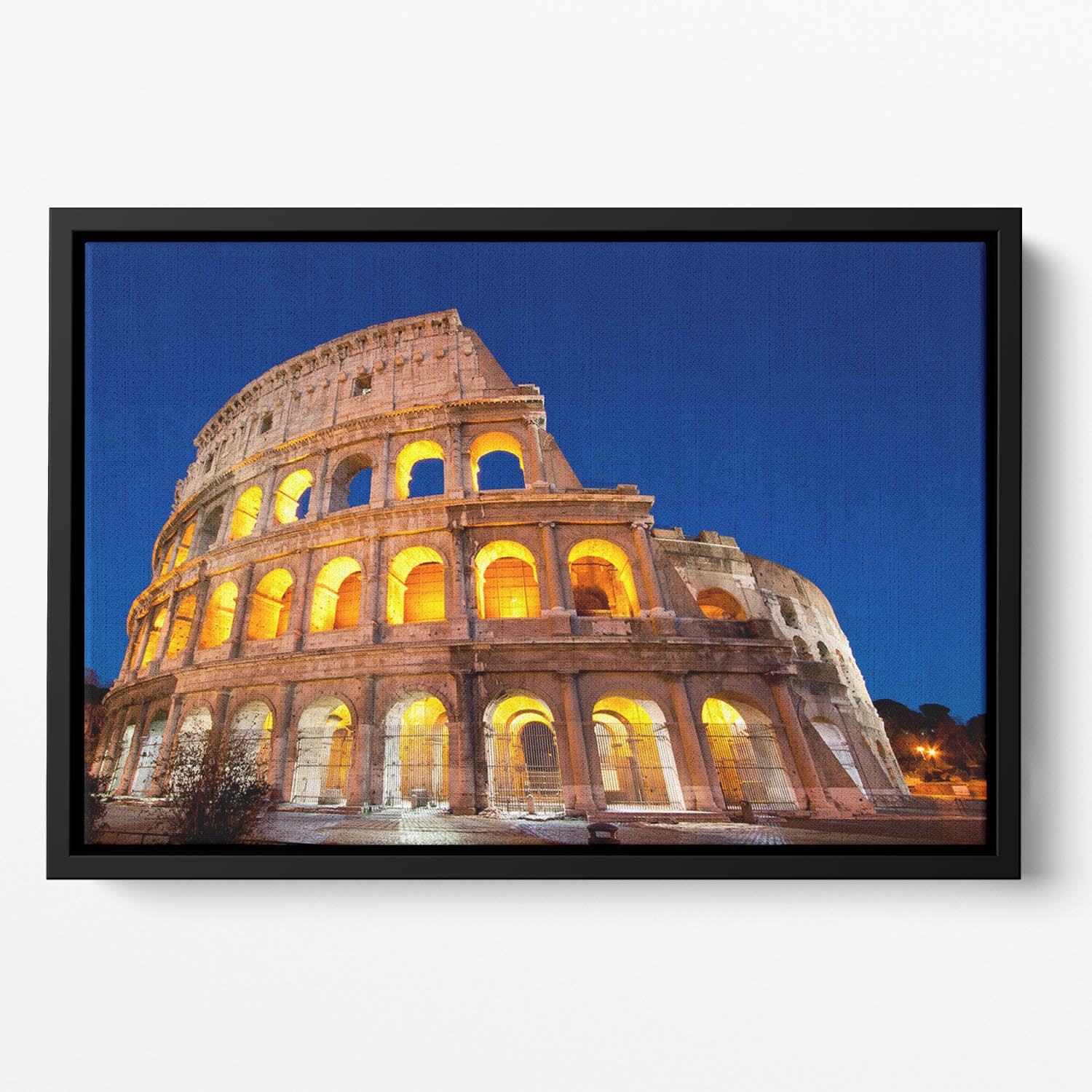 Colosseum Dome at dusk Floating Framed Canvas