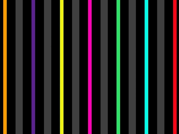 Colour Bar Stripes 4 Split Panel Canvas - Canvas Art Rocks - 3