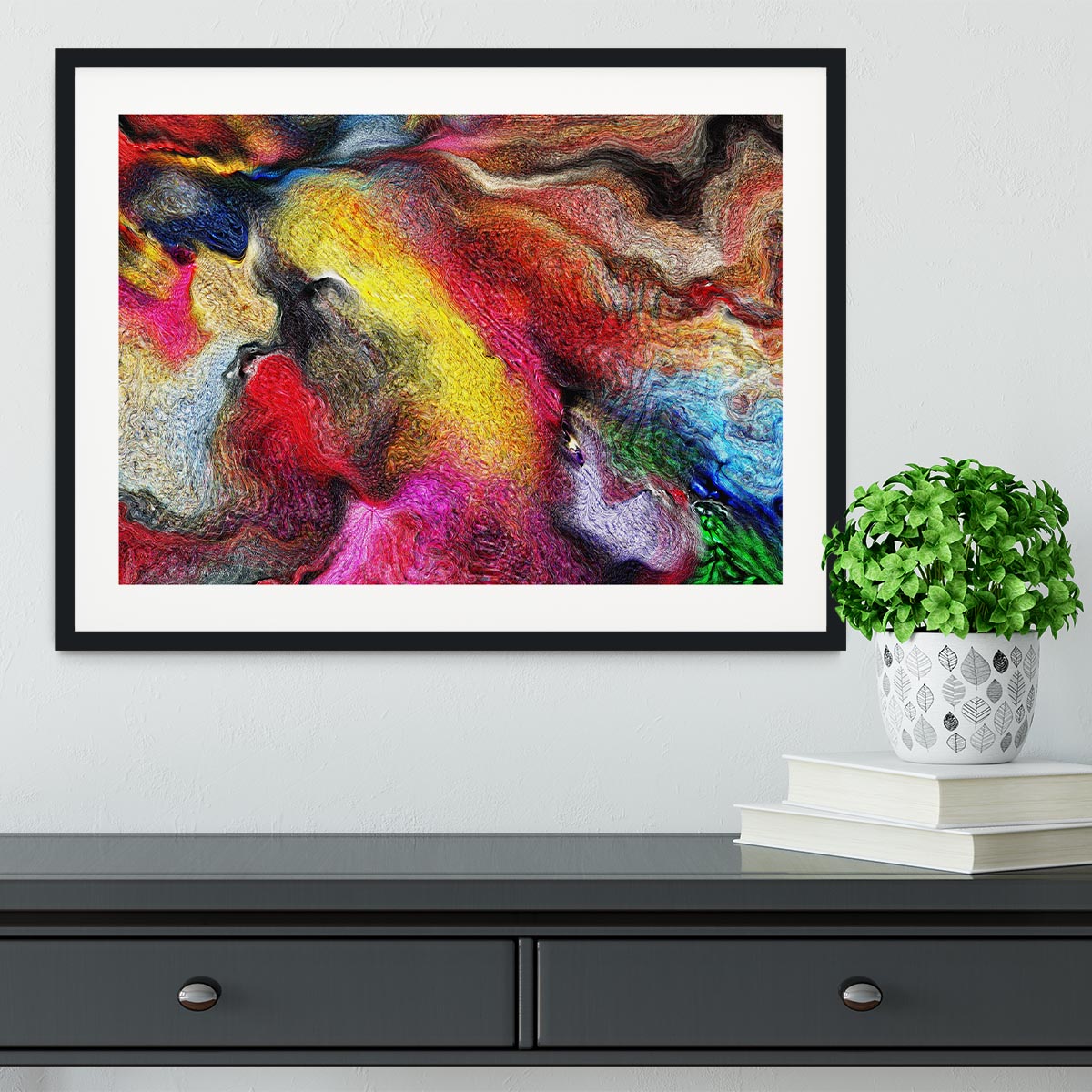 Colour Spash Framed Print - Canvas Art Rocks - 1