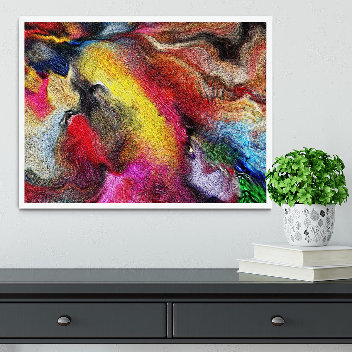 Colour Spash Framed Print - Canvas Art Rocks -6