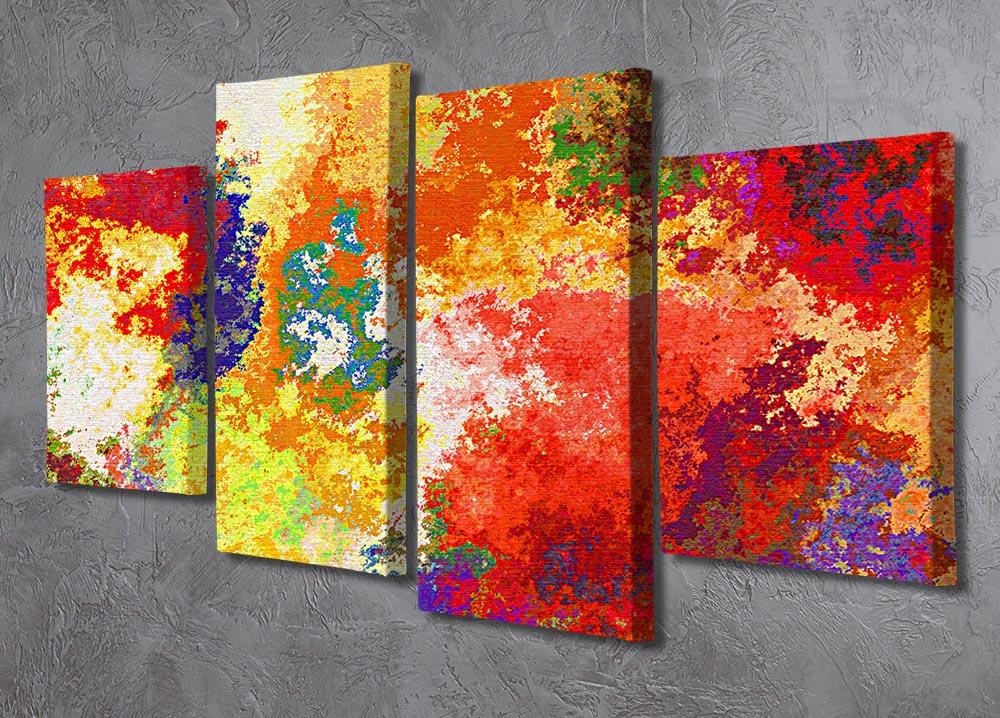 Colour Splash Version 2 4 Split Panel Canvas - Canvas Art Rocks - 2