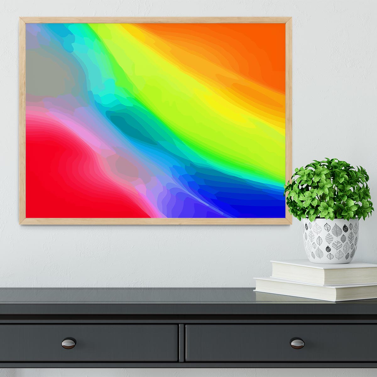 Colour Swirl Framed Print - Canvas Art Rocks - 4