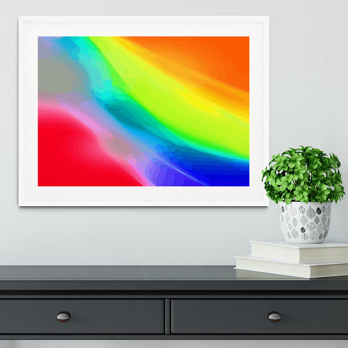 Colour Swirl Framed Print - Canvas Art Rocks - 5