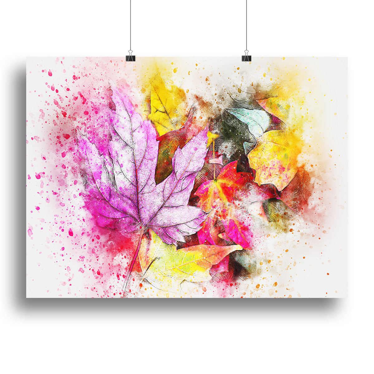 Coloured Leaves Canvas Print or Poster - Canvas Art Rocks - 2
