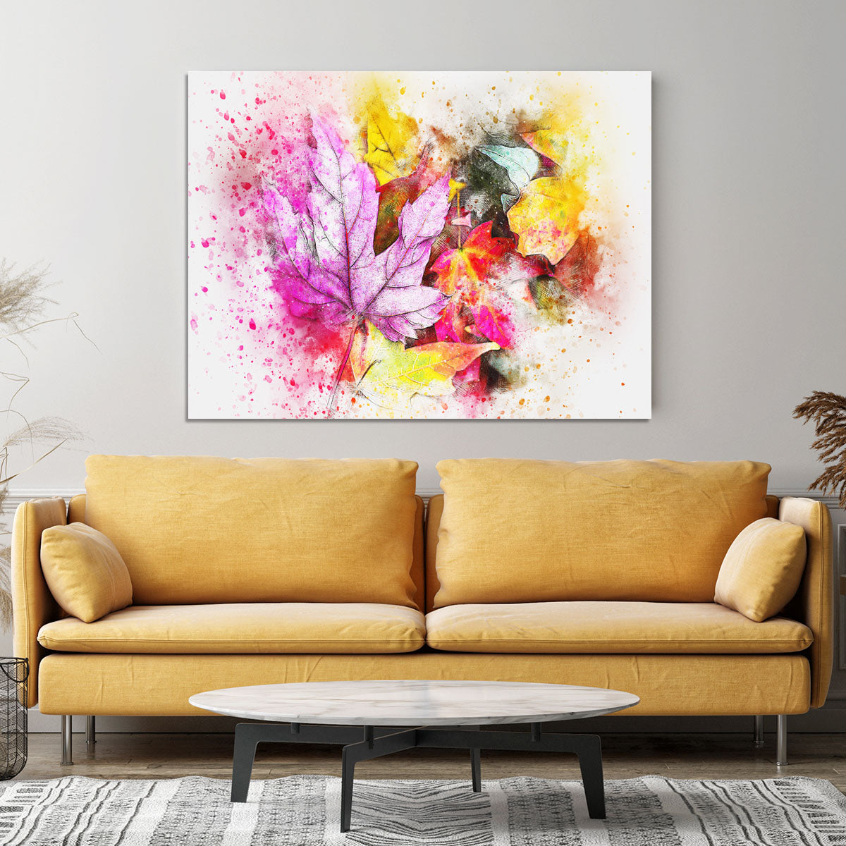 Coloured Leaves Canvas Print or Poster - Canvas Art Rocks - 4