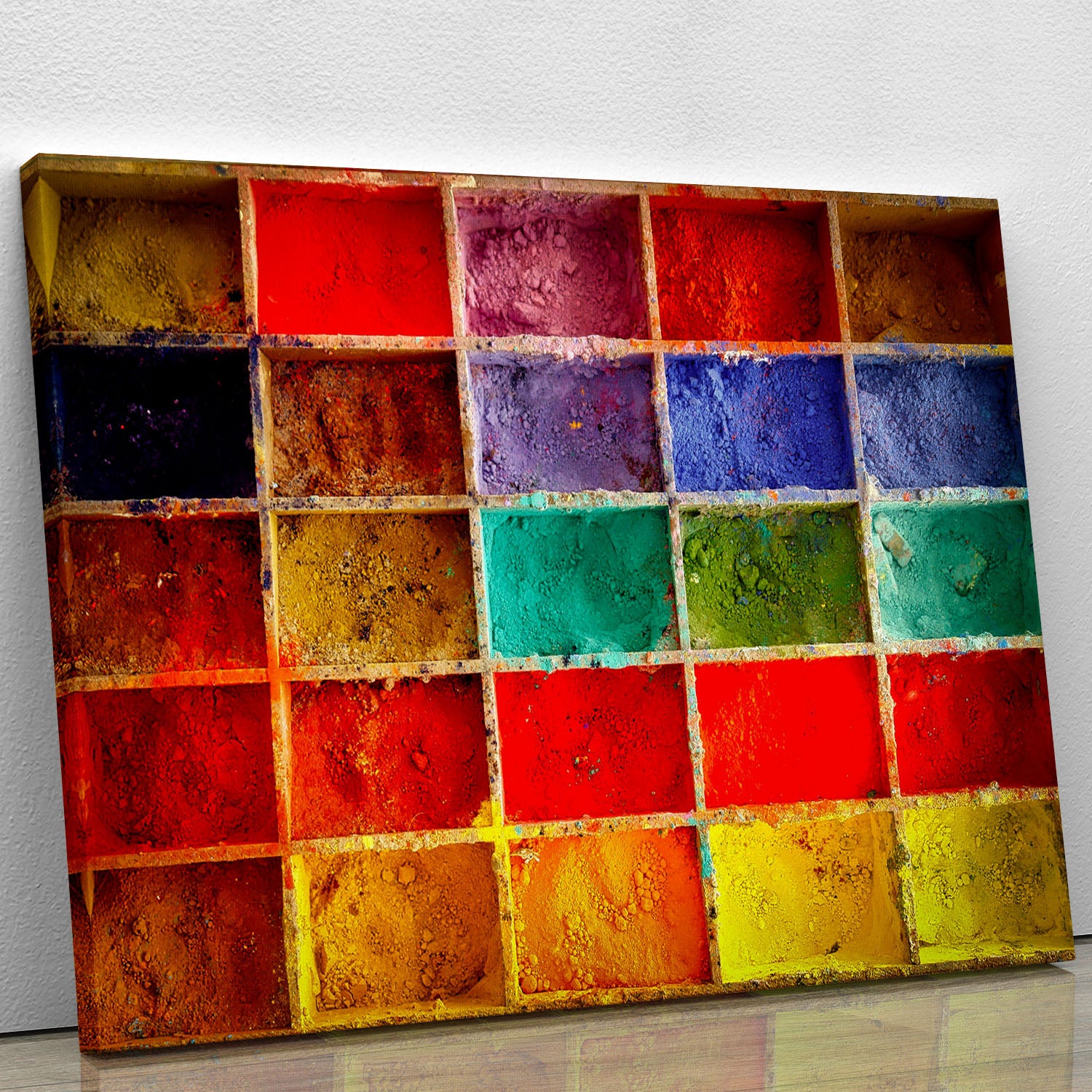 Coloured Squares Canvas Print or Poster - Canvas Art Rocks - 1