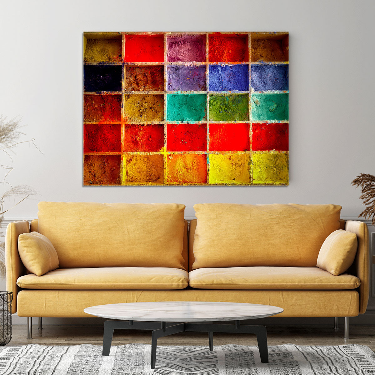Coloured Squares Canvas Print or Poster - Canvas Art Rocks - 4