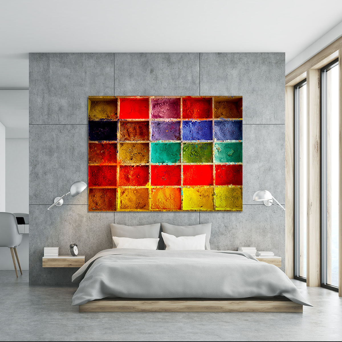 Coloured Squares Canvas Print or Poster - Canvas Art Rocks - 5